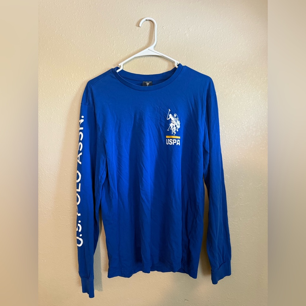 U.S. POLO ASSN. Men’s Long Sleeve Blue Shirt M